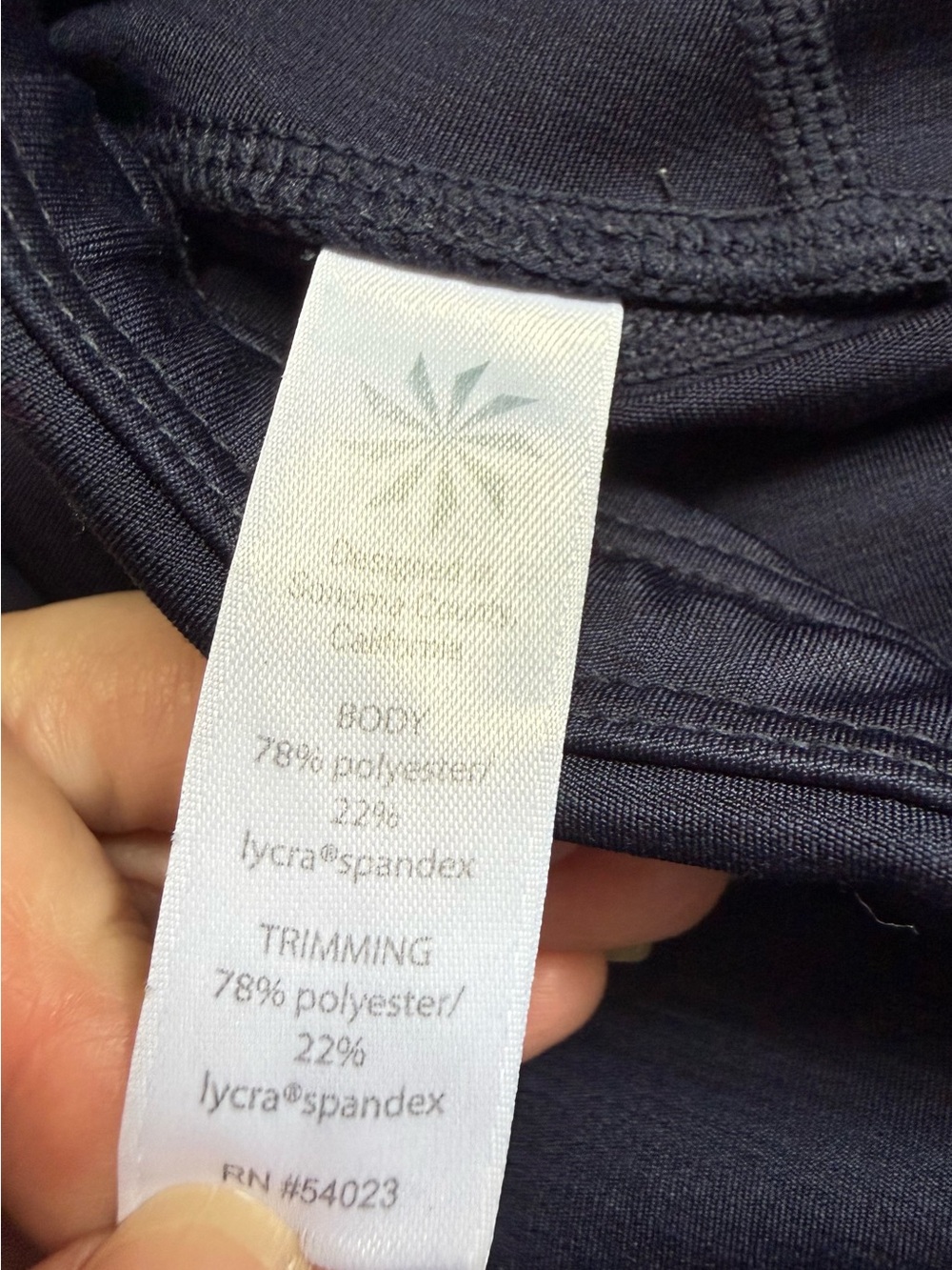 Athleta Women’s XXS Navy/Royal Blue/White 7/8 Athletic Leggings Zipped Pocket - Picture 5 of 7